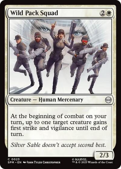 Wild Pack Squad (Marvel's Spider-Man) Light Play Foil
