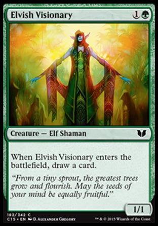 Elvish Visionary (Commander 2015) Light Play