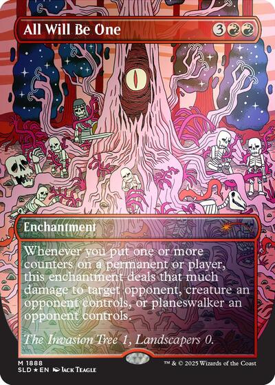 All Will Be One (Rainbow Foil) (Secret Lair) Light Play Foil