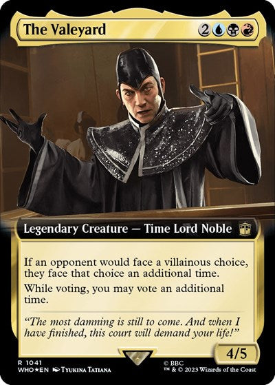 The Valeyard (Extended Art) (Surge Foil) (Universes Beyond: Doctor Who) Near Mint Foil