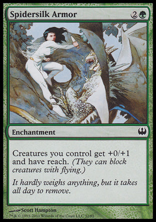 Spidersilk Armor (Duel Decks: Knights vs Dragons) Medium Play