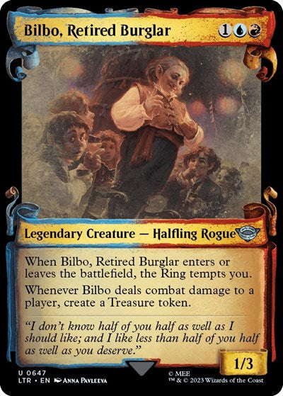 Bilbo, Retired Burglar (Showcase Scrolls) (Universes Beyond: The Lord of the Rings: Tales of Middle-earth) Near Mint