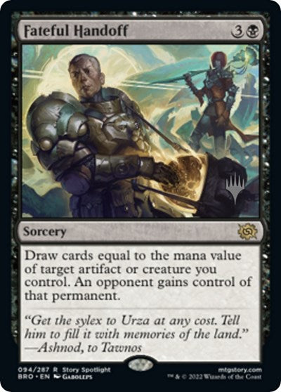 Fateful Handoff (Promo Pack: The Brothers War) Near Mint Foil
