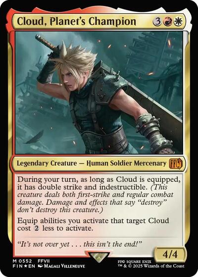 Cloud. Planet's Champion (Universes Beyond: FINAL FANTASY) Near Mint Foil