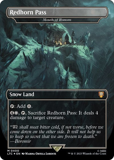 Redhorn Pass - Mouth of Ronom (Surge Foil) (Commander: The Lord of the Rings: Tales of Middle-earth) Near Mint Foil