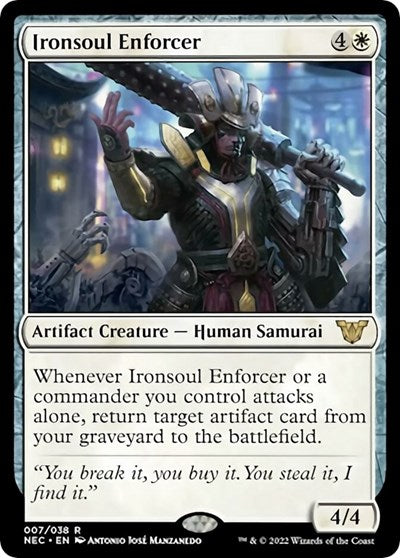 Ironsoul Enforcer (Commander: Kamigawa: Neon Dynasty) Light Play