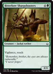 Bitterbow Sharpshooters (Hour of Devastation) Medium Play Foil