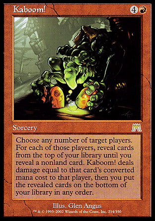 Kaboom! (Onslaught) Near Mint Foil