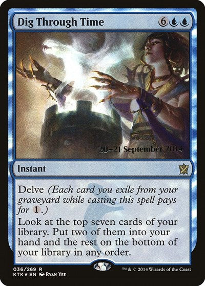 Dig Through Time (Promos: Prerelease Cards) Heavy Play Foil