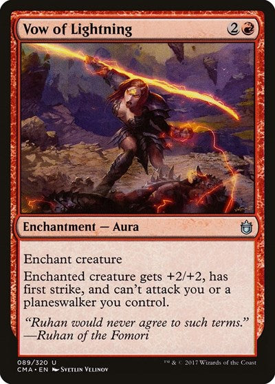 Vow of Lightning (Commander Anthology) Medium Play