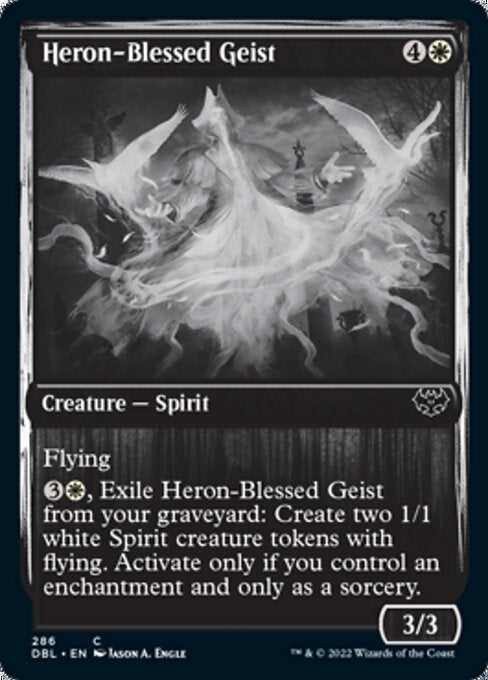 Heron-Blessed Geist (Innistrad: Double Feature) Light Play