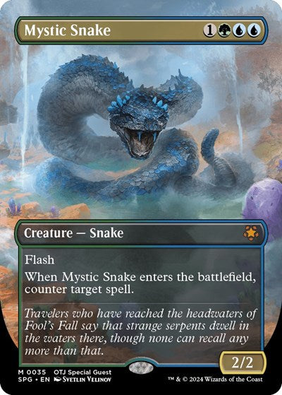 Mystic Snake (Borderless) (Special Guests) Near Mint Foil