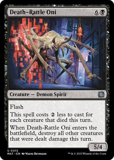 Death-Rattle Oni (March of the Machine: The Aftermath) Light Play Foil