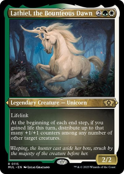 Lathiel, the Bounteous Dawn (Foil Etched) (March of the Machine: Multiverse Legends) Near Mint Foil