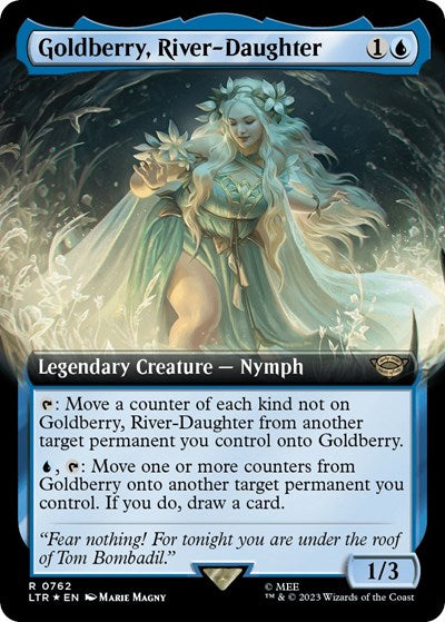 Goldberry, River-Daughter (Extended Art) (Surge Foil) (Universes Beyond: The Lord of the Rings: Tales of Middle-earth) Light Play Foil