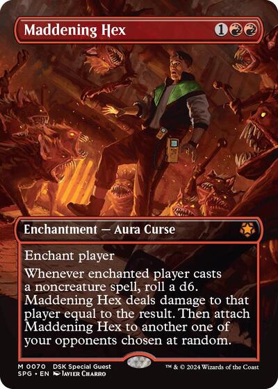 Maddening Hex (Borderless) (Special Guests) Light Play Foil