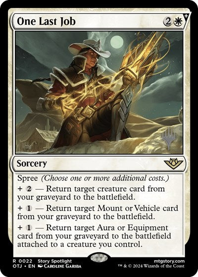 One Last Job (Promo Pack: Outlaws of Thunder Junction) Near Mint Foil