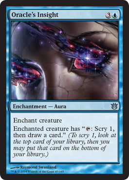 Oracle's Insight (Born of the Gods) Light Play Foil
