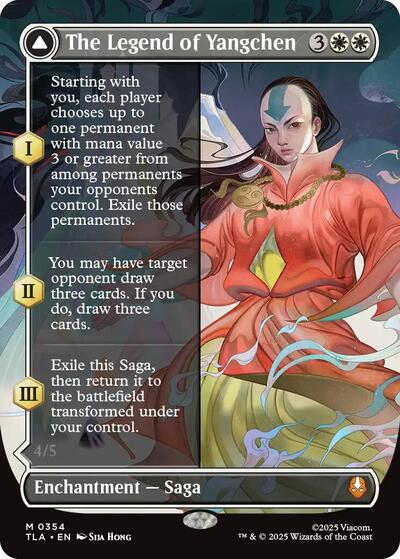 The Legend of Yangchen (Borderless) (Avatar: The Last Airbender) Near Mint Foil