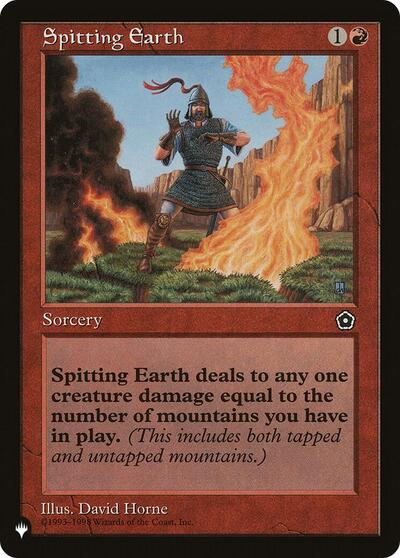 Spitting Earth (The List) Near Mint