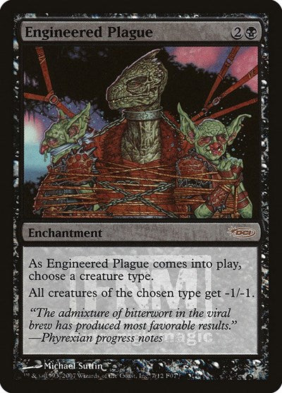 Engineered Plague (Promos: FNM) Medium Play Foil