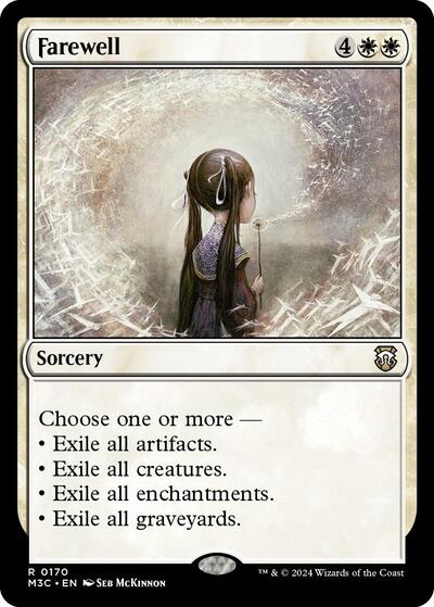 mtg ripple cards Farewell (Ripple Foil) [Modern Horizons 3 Commander] Heavily Played Foil Send To?:Me First imported_from_etsy_22143 choose any number of Magic the Gathering Commander