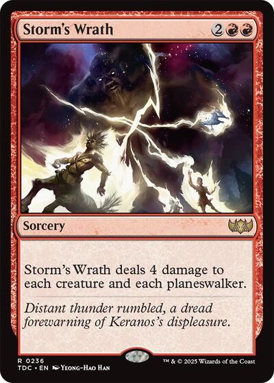 Storm's Wrath (Commander: Tarkir: Dragonstorm) Medium Play