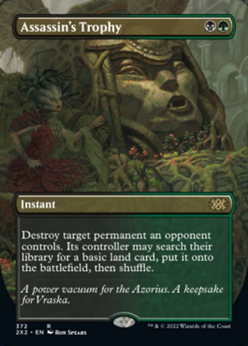 Assassin's Trophy (Borderless) (Double Masters 2022) Medium Play Foil