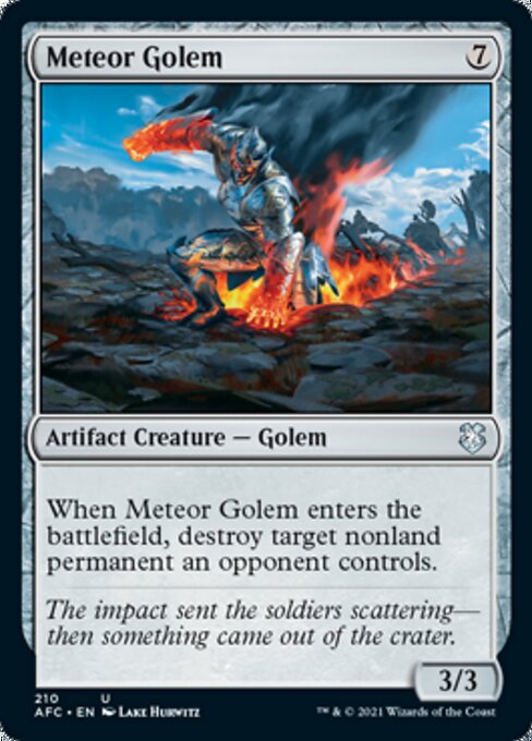 Meteor Golem (Commander 2021 Forgotten Realms) Near Mint