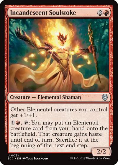 Incandescent Soulstoke (Commander: Lorwyn Eclipsed) Near Mint