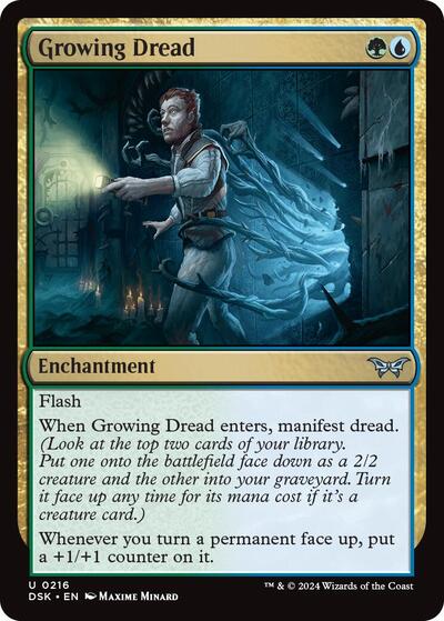 Growing Dread (Duskmourn: House of Horror) Light Play Foil