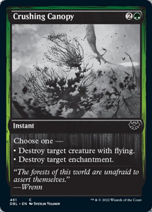 Crushing Canopy (Innistrad: Double Feature) Light Play