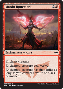 Mardu Runemark (Fate Reforged) Medium Play Foil