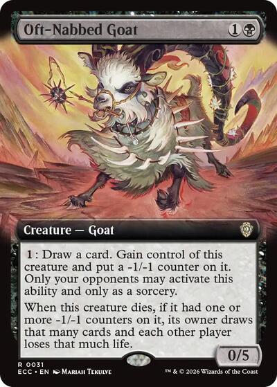 Oft-Nabbed Goat (Extended Art) (Commander: Lorwyn Eclipsed) Light Play
