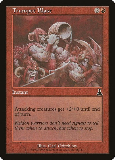 Trumpet Blast (Urza's Destiny) Medium Play Foil