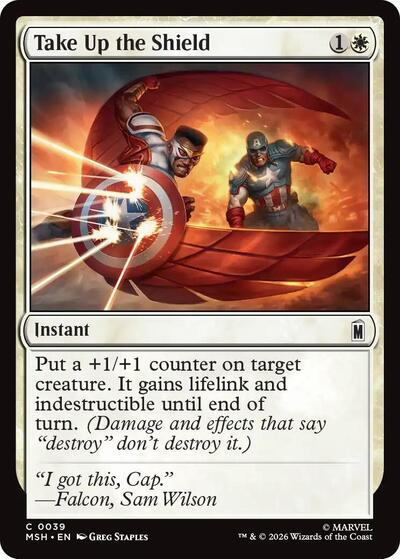 Take Up the Shield (Marvel Super Heroes) Near Mint Foil