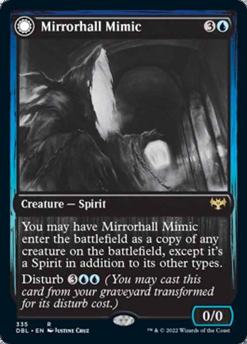 Mirrorhall Mimic / Ghastly Mimicry (Innistrad: Double Feature) Light Play Foil