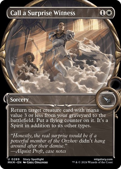 Call a Surprise Witness (Showcase) (Murders at Karlov Manor) Light Play Foil