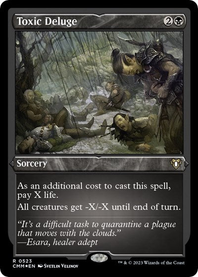 Toxic Deluge (Foil Etched) (Commander Masters) Near Mint Foil