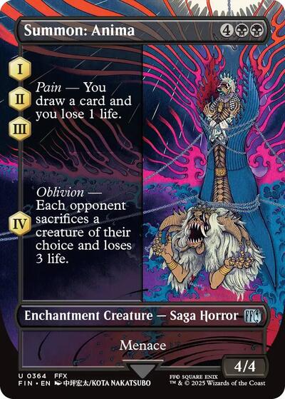 Summon: Anima (Borderless) (Universes Beyond: FINAL FANTASY) Light Play Foil