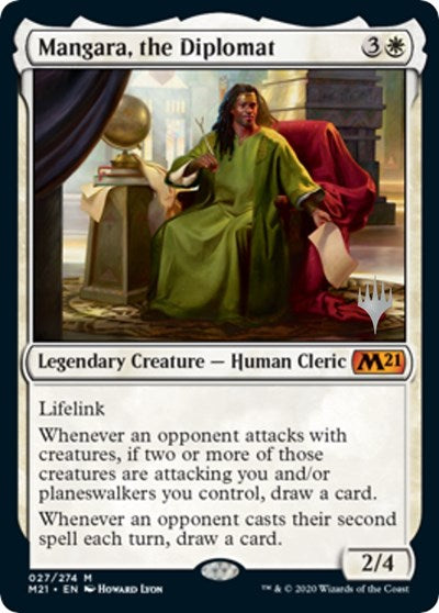 Mangara, the Diplomat (Promo Pack: Core Set 2021) Light Play