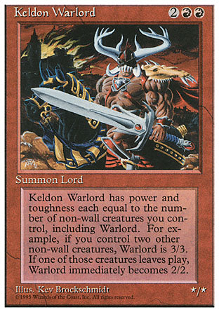 Keldon Warlord (4th Edition) Light Play