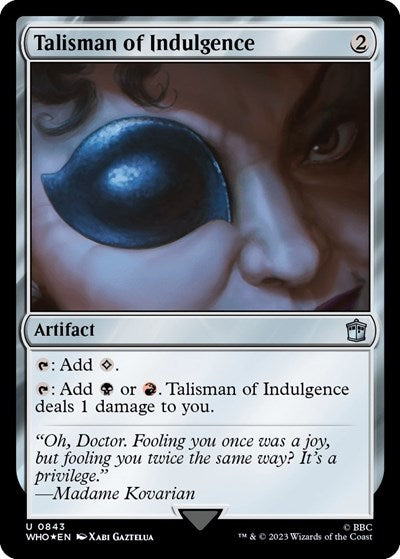 Talisman of Indulgence (Surge Foil) (Universes Beyond: Doctor Who) Near Mint Foil