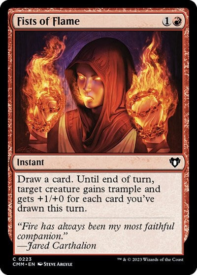 Fists of Flame (Commander Masters) Near Mint Foil