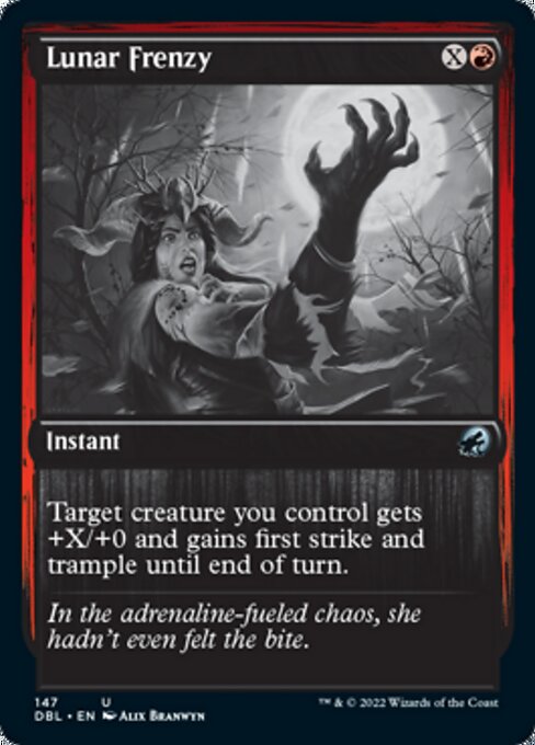 Lunar Frenzy (Innistrad: Double Feature) Light Play Foil