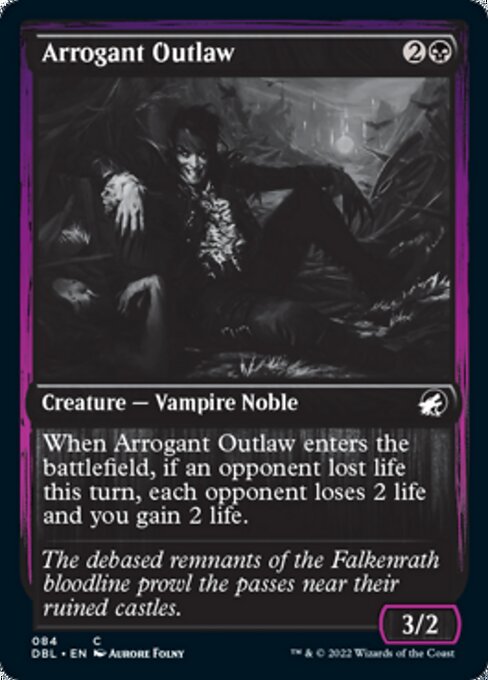 Arrogant Outlaw (Innistrad: Double Feature) Light Play