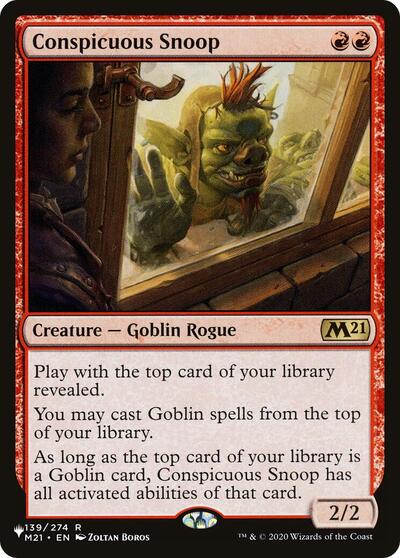 Conspicuous Snoop (The List) Near Mint