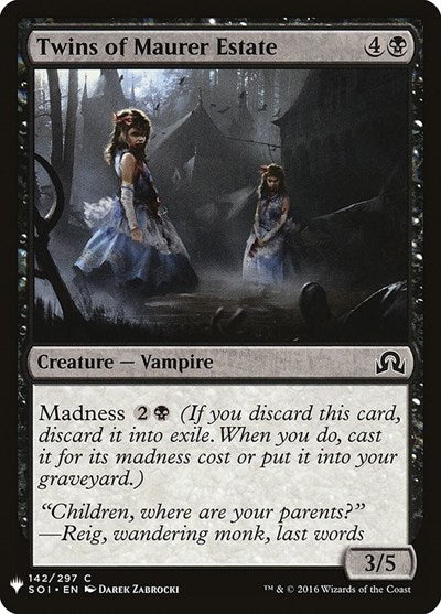 Twins of Maurer Estate (Mystery Booster) Near Mint