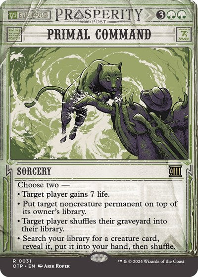 Primal Command (Outlaws of Thunder Junction: Breaking News) Light Play