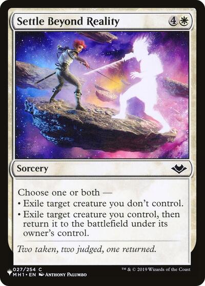 Settle Beyond Reality (The List) Near Mint